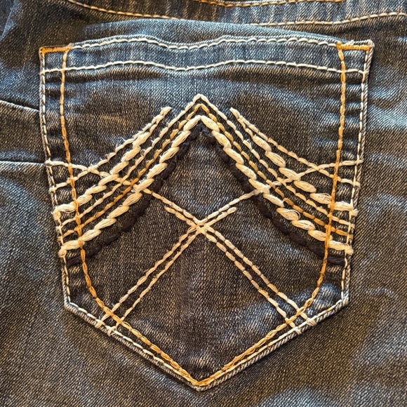 Ariat DenimReal Riding Jeans with Paisley Waistband - Like New! Size 28 XL - Picture 8 of 11